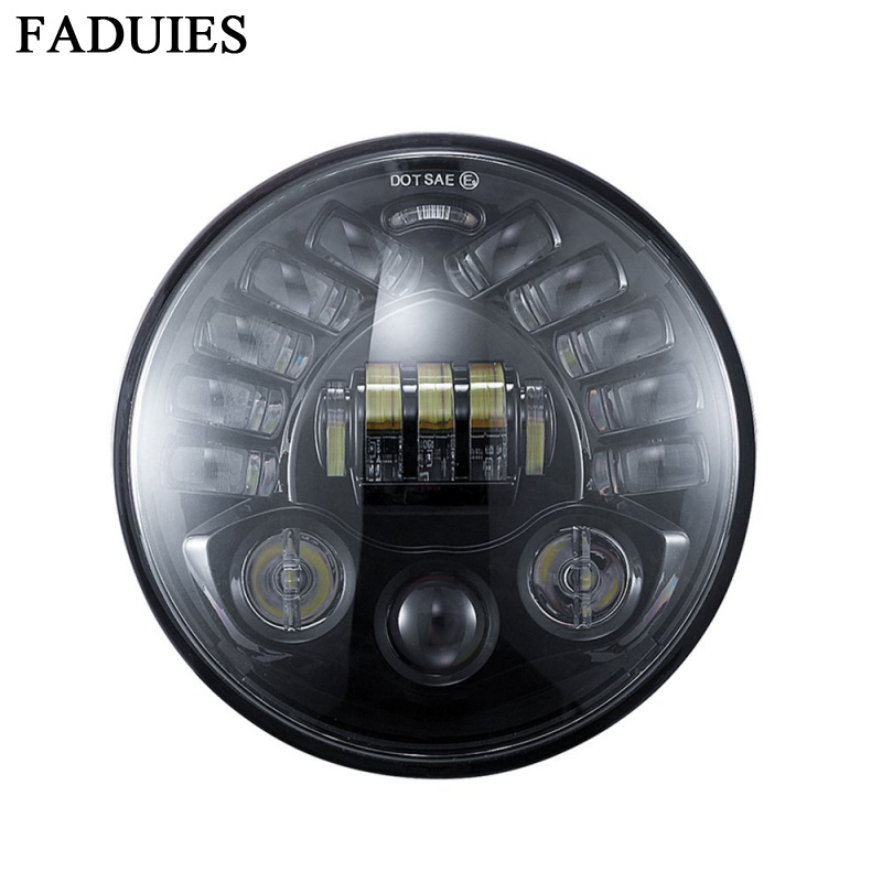 7 inch adaptieve ronde motorfi - Universal Motorcycle Led Headlight Projector recensie en prijs